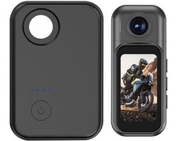 1080P Mini Bodycamera met WiFi – Magnetische Draagbare Action Camera met 120° Groothoek, Clipbevestiging, OPnemen Tijdens Opladen & 8 Uur Uithoudingsvermogen Wordt geleverd met oplaadcase – Geschikt voor Fiets,Motor, Huisdieren & Outdoor Zwart