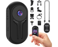 360° Mini Action Cam - 1080p draagbare actiecamera's, bodycam, lichaamscamera, motorfiets, sportcamera met multifunctionele accessoires, mini POV camera, actioncam voor avontuur