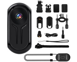360°-Mini-Action-Cam-1080p-Full-HD-Bodycam-Nachtzicht-Magnetisch-Sportcamera-Inclusief-Accessoires-Motor-Huisdier