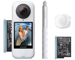 Action Camera - INSTA360 - X4 Air Starter Bundle - 8K Video - Ultralicht 165g - FlowState - Geïntegreerd windscherm - Wit
