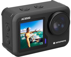 AgfaPhoto Realimove AC9500 – Waterproof - 4K Video - Foto's 16MP - Dual display - Wide Angle 170° - WiFi - Zwart