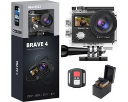AKASO Brave 4 - Action Camera 4K - Waterdicht 40m - 64GB - Zwart