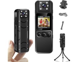 Bodycam - Action Cam - Spycam - Bewegingsdetectie - 180º Draaibare Lens - Bodycam Politie - Full HD -