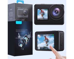 Brave 7 Action Cam 4K 30fps 20MP – Waterdichte Onderwatercamera Met Spraakbediening - Gestabiliseerd - Groothoek En Dubbel Touchscreen