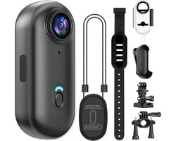 Compacte 4K Bodycam – Inclusief 64GB – Waterdicht & Handsfree – Actiecamera voor Sport, Reizen & POV