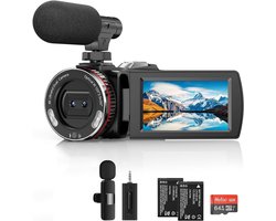 DailySupplies® Vlog Camera voor Beginners - Videocamera voor Kinderen en Volwassenen - Handycam - 4K Kwaliteit
