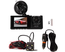 Dashcam, 1080p Full HD 3-weg drievoudige autocamera Ford met 170° groothoeklens binnen en buiten de auto-DVR voor veilig rijden