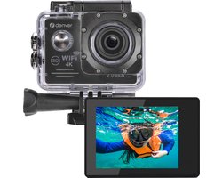 Denver Action Camera 4K - 20MP - Foto & Video - WiFi - App - 40M Waterdicht - Incl. Accessoires - ACK8064