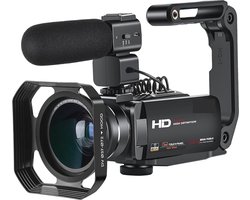 Digitale Videocamera met Nachtzicht en 16x Zoom voor Vloggen en Thuisgebruik