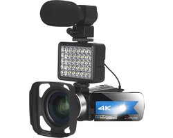 Digitale videocamera met Nachtzicht en WiFi | 13MP Ultra HD Camcorder voor Vloggen