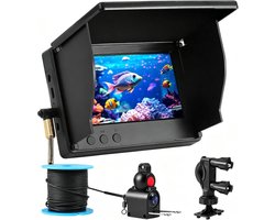 Draagbare visfinder met 4,3 inch HD-display - onderwatercamera met infrarood nachtzicht - ideaal voor zee- en ijsvissen