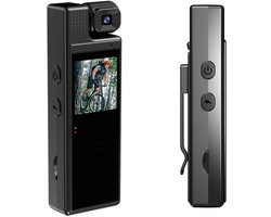 DrPhone ActionCore – Draagbare Full HD Action Camera met Infrarood Nachtzicht - Bewegingsdetectie - 180° Draaibare Lens - Full HD 1080P video-opnames - WiFi-functie - Krachtige 1200mAh batterij - Ondersteuning Voor Micro-SD Tot 128GB - Zwart