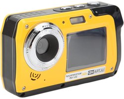 Dual Screen Underwater Camera 10ft Waterproof Built in Microphone 18x Zoom 4K 56MP for Snorkeling on Holiday 1700mAh Rechargeable Battery