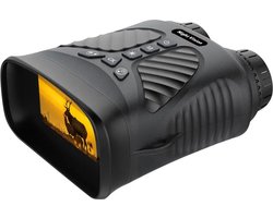 FullHD camera voor dag en nacht, 10x optische- en 8x digitale zoom. 32GB geheugen - Nachtkijker-nachtcamera, 300 meter nachtvisie d.m.v infrarood - incl. beschermhoes en kaartlezer