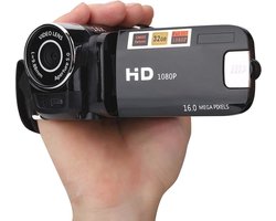 Handheld videocamera 1080P FHD met 16x digitale zoom en draaibaar scherm