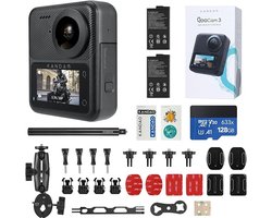 KanDao QooCam 3 - 360 Graden Actiecamera - Motorfiets Combo - 5.7K Video - SuperSteady Stabilisatie