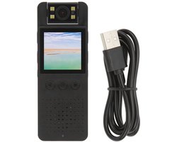 KARZO - Body Camera Audio, Vlog Body Cam met 1080P HD Opname, APP Real Time Monitoring Body Camera 180 Graden Draaiende Lens Draagbaar voor Kamperen Reizen (64GB)