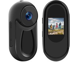 Mini 1080p sportcamera - body action camera met 32GB geheugenkaart, mini vlog pocket sportcamera, 120° groothoek action camera met audio- en video-opname - met 350mAh batterij