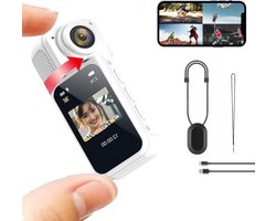 Mini Action camera - Bodycam - Recorder - HD sportcamera - Videocamera - Met Displayscherm - 1080P FullHD - 180 Graden Draaibaar