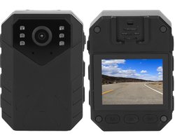 Mini-bodycamera met HD 4K-videorecorder - 2-inch kleurenscherm bodycam met nachtzicht en bewegingsdetectie, bodycam met time-lapse voor wetshandhaving buitenshuis