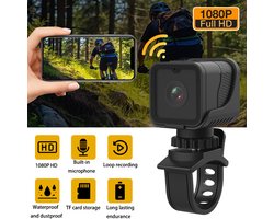 Mini Camera - Actiecamera - Draagbare camera 1080P - Lens Waterdichte camera Cams - WiFi HD Minicamera - voor thuisbewaker Elektrische fietsen motorfietsen
