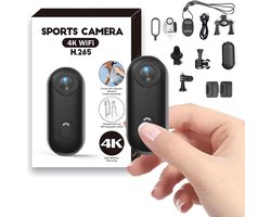 Mini-Sportcamera 4K Mini-Duimactiecamera, Draagbare Vlogcamera, Waterdichte Draagbare Lichaamscamera 4K Met 360° Rotatieclip, Magnetische Handsfree POV-Camcorder Voor Fietsen, Motorrijden, Wandelen Met Huisdieren
