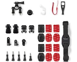 Nedis Actiecamera Bevestigingsset - 12 Stuks - Reiskoffer - Zwart