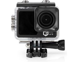 Nedis Action Camera – 4K@30fps – 16 MP – Dual Screen – 30M Waterdicht – WiFi – Inclusief Mounts