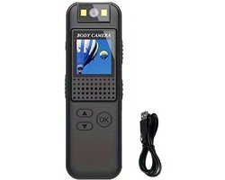 Nivard Spy Camera - Bodycam - Politie - Chest Camera - Spy Cam - Verborgen Camera - Spionage Camera - Action Camera - HD