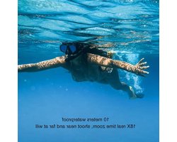 Onderwatercamera Pro - 4K, 33 Voet Diep, 100% Waterdicht, Met Dubbel Scherm, Multifunctioneel, Voor Watersport (ORANJE)