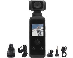 Pocket Camera 4K - Draaibare Lens 270° Graden / 60FPS / WiFi / 30M Waterdicht - Action Camera 4k - Vlogcamera