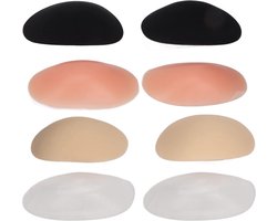 Siliconen Schoudervullingen Zachte Ademende - Onzichtbare Verwijderbare Voorkomen Slip - Zelfklevende Schoudervullingen voor Vrouwen Mannen - 4 paar .