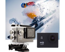 Sport Camera -Full HD 1080P - Actie Camera - Wintersport - Onderwatercamera - Sport Camera - Go Pro - Waterdicht t/m 30M - 150° Groothoeklens - 2.0” IPS Scherm - 3 uur Accuduur - Inclusief Accessoires - Skiën - Snowboarden - Watersport - Fietsen