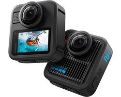 Sportcamera - GoPro - MAX2 - 8K-video's - LCD-touchscreen - Waterdicht tot 5 m - Meeslepende 360-gradenaudio