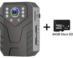 Spy Cam - Bodycam - Politie - Chest Camera - Spy Camera - Verborgen Camera - Spionage Camera - Action Camera - HD