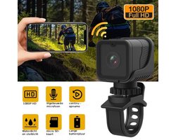 TRESTO - 1080P HD Actiecamera – Mini Camera - Actiecamera - Draagbare camera 1080P - Lens Waterdichte camera Cams - WiFi HD Minicamera - voor thuisbewaker Elektrische fietsen motorfietsen