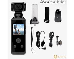 TRESTO – Actiecamera – 4K Sportcamera – Waterdicht 30m – Outdoor Avontuur – Onderwater Camera