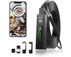 Wifi Endoscoopcamera,USB-endoscoop, inspectiecamera, 1200P HD, wifi-slangcamera met LED licht, voor Android/iOS, iPhone/Windows/Mac/Tablet/PC (10m)