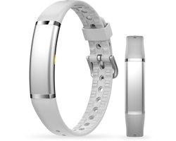 BREND BR-2249 Activity Tracker - Waterdicht IP68 - Meet Hartslag, SpO₂ en Slaap - Stappenteller - Geanodiseerd Aluminium - BREND-App - Grijs