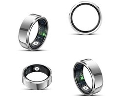 DrPhone RingSense V2 - Smart Ring - Europese ringmaat 57 - IP68 Waterdicht - 24-Uur Hartslagmonitoring – Slaapmonitor – Stappenteller – Mobiele App - Zilver