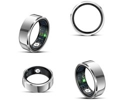 DrPhone RingSense V2 - Smart Ring - Europese ringmaat 62 - IP68 Waterdicht - 24-Uur Hartslagmonitoring – Slaapmonitor – Stappenteller – Mobiele App - Zilver