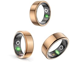 DrPhone RingSense V2 - Smart Ring - Europese ringmaat 65/66 - IP68 Waterdicht - 24-Uur Hartslagmonitoring – Slaapmonitor – Stappenteller – Mobiele App – Rose Goud
