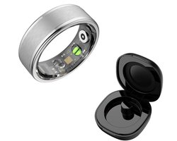 DrPhone RingSense V3 – Smart Ring - Europese ringmaat 54 - 5ATM Waterdicht – Slaapmonitor – Hartslagmeter - SpO2 + Case - Zilver