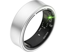 Focus® S2 Smart Ring - Zilver - Maat 6 - AI Coach - Hartslag - Menstruatiecyclus - Slaap Monitor - Herstelscore - Slimme Ring - Sport Prestatie - Stappenteller -IP68 Waterdicht - O2 Meting - Dames - Heren - Wearables - Oplaad Case - beschermring