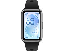HUAWEI Band 11 Zwart | 1. 62-inch scherm met hoge helderheid | Verbeterde slaaptracking | Ultradun en comfortabel | Multidimensionaal emotioneel welzijn