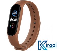 Kiraal Ultra - Stappenteller - Activity Tracker - Temperatuurmeter - Bloeddrukmeter - Hartslagmeter - Smartwatch - Horloge - Heren - Dames - Nederlandse Handleiding - Bruin