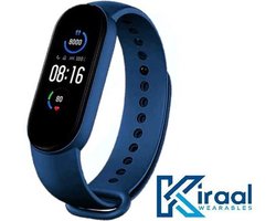 Kiraal Ultra - Stappenteller - Activity Tracker - Temperatuurmeter - Bloeddrukmeter - Hartslagmeter - Smartwatch - Horloge - Heren - Dames - Nederlandse Handleiding - Kobalt Blauw