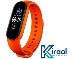 Kiraal Ultra - Stappenteller - Activity Tracker - Temperatuurmeter - Bloeddrukmeter - Hartslagmeter - Smartwatch - Horloge - Heren - Dames - Nederlandse Handleiding - Oranje