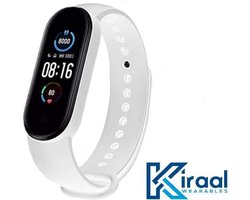 Kiraal Ultra - Stappenteller - Activity Tracker - Temperatuurmeter - Bloeddrukmeter - Hartslagmeter - Smartwatch - Horloge - Heren - Dames - Nederlandse Handleiding - Wit