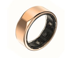 Kuno Ring 2 – Smart Ring – Slaapmonitor – Hartslag & Activiteitentracker – Stappen & Calorieën Meten – Zonder Abonnement – Waterbestendig – Goud – Maat 6